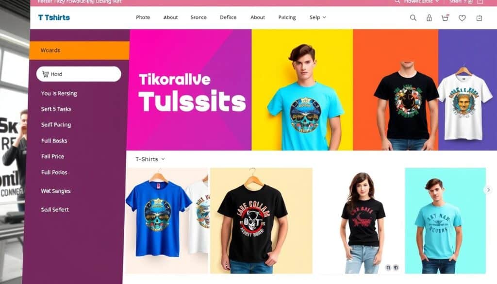 online t-shirt store